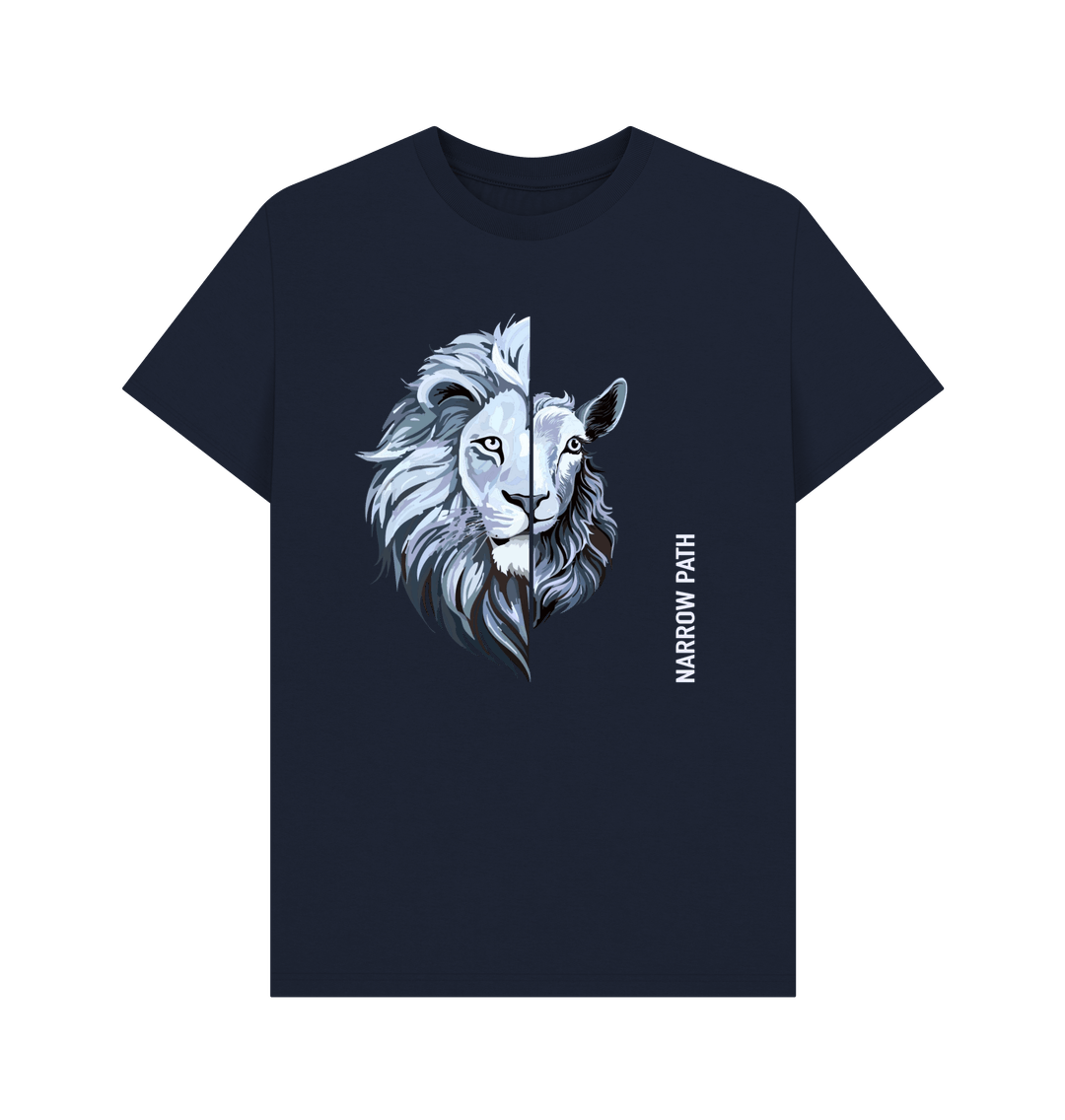Navy Blue Printed T-shirt Front