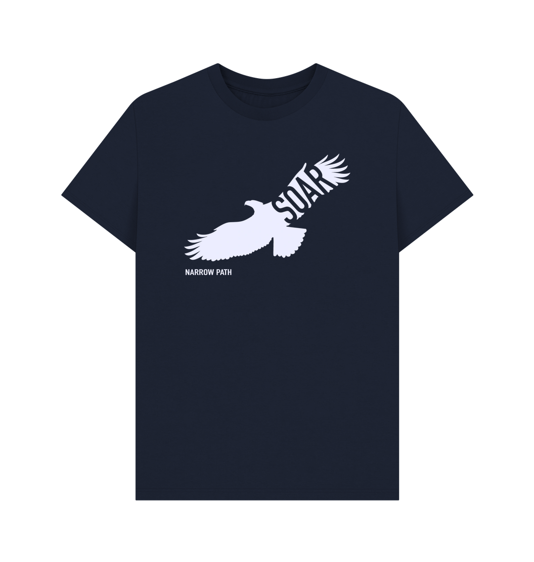 Navy Blue Printed T-shirt Front
