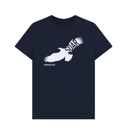Navy Blue Printed T-shirt Front