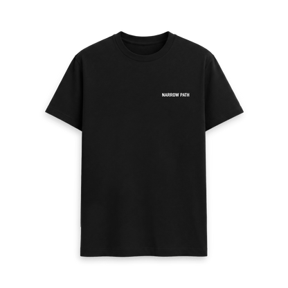 Black Printed T-shirt Front