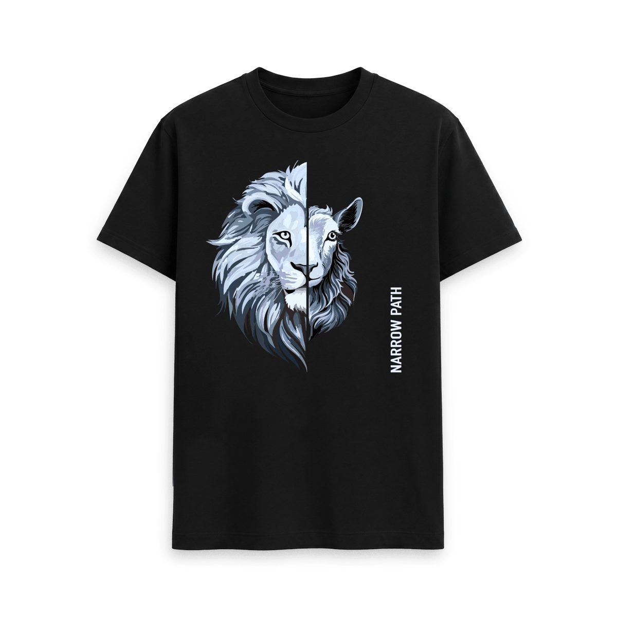 Black Printed T-shirt Front
