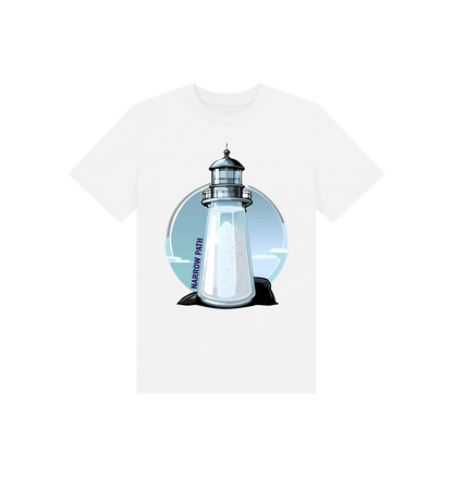 White Printed Kids T-Shirt
