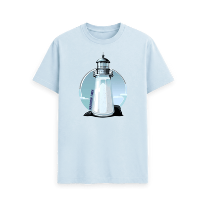 Sky Blue Printed T-shirt Front