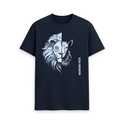 Navy Blue Printed T-shirt Front