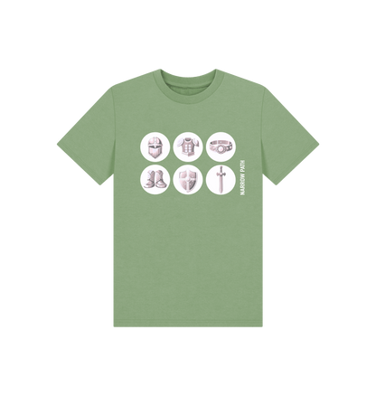 Sage Printed Kids T-Shirt Front