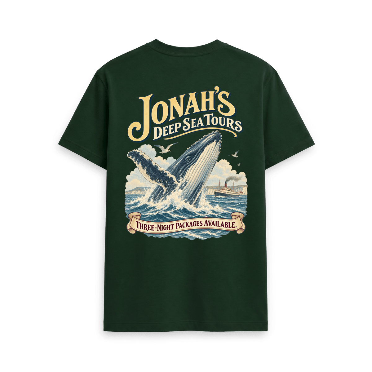 Evergreen Printed T-shirt Back