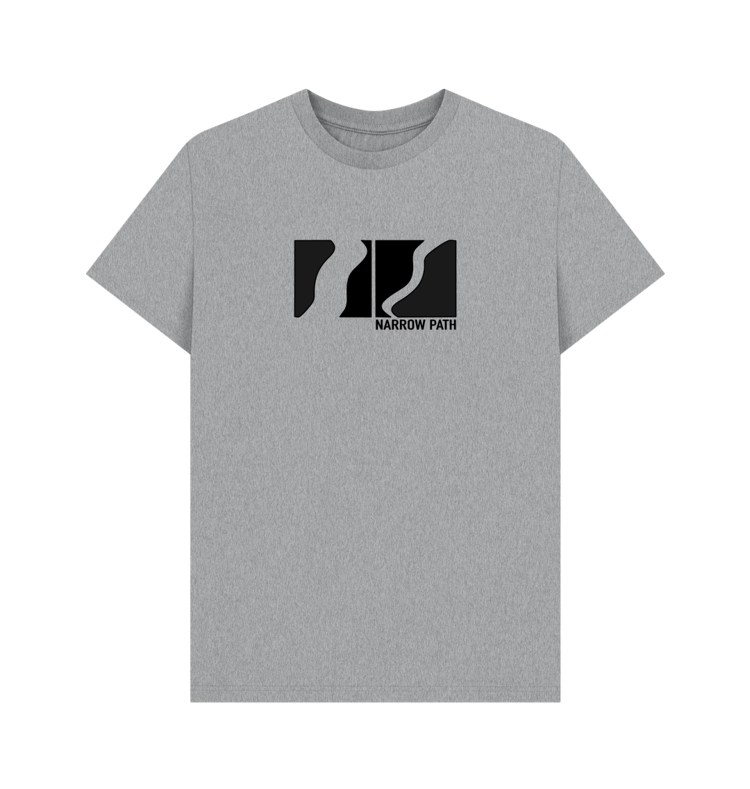 Athletic Grey Printed T-shirt Front