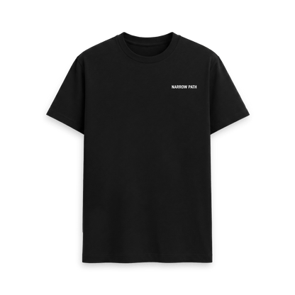 Black Printed T-shirt Front