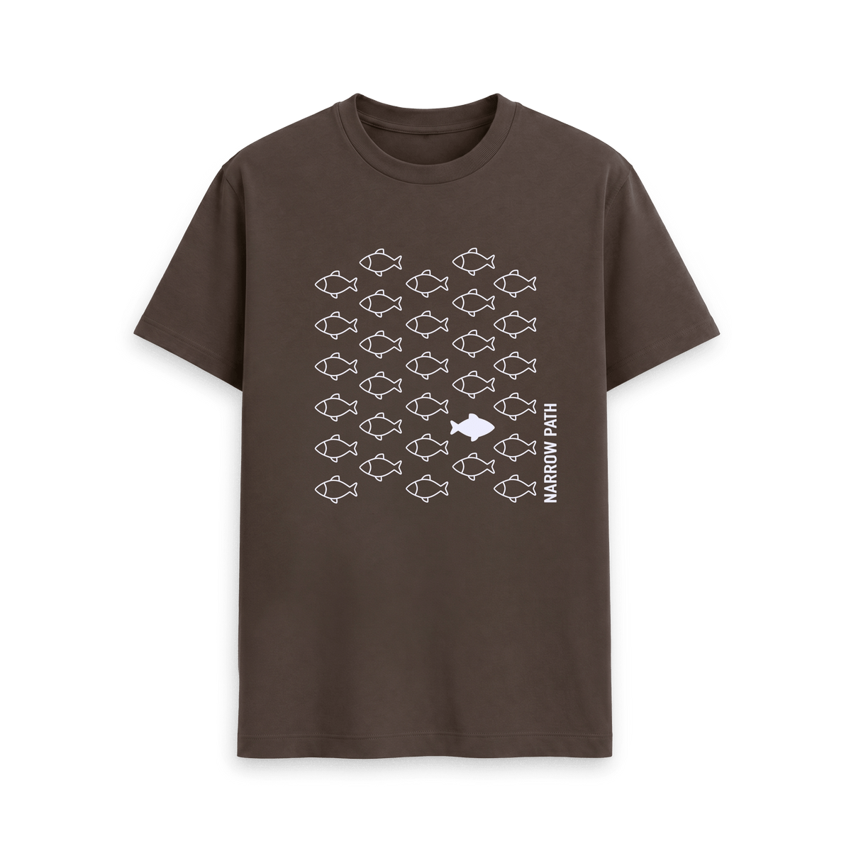 Chocolate Printed T-shirt Front