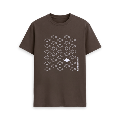 Chocolate Printed T-shirt Front