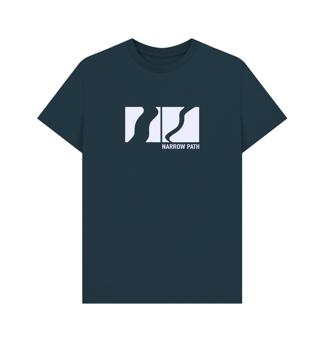 Denim Blue Printed T-shirt Front
