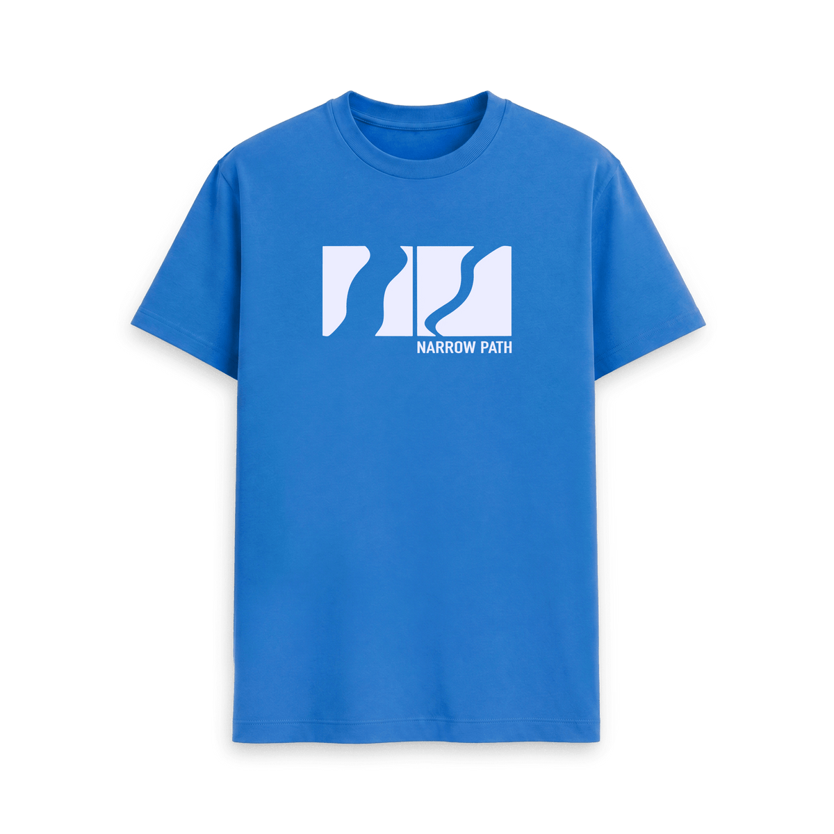 Bright Blue Printed T-shirt Front