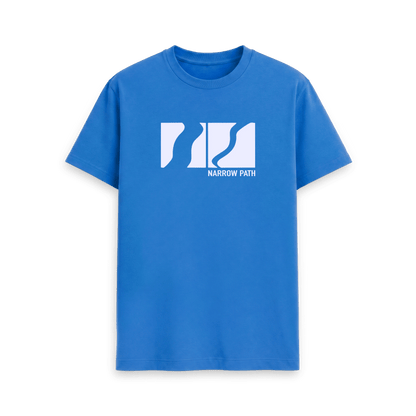 Bright Blue Printed T-shirt Front