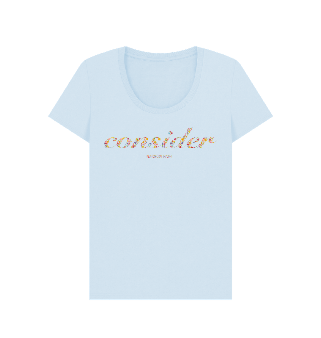 Sky Blue Printed T-shirt