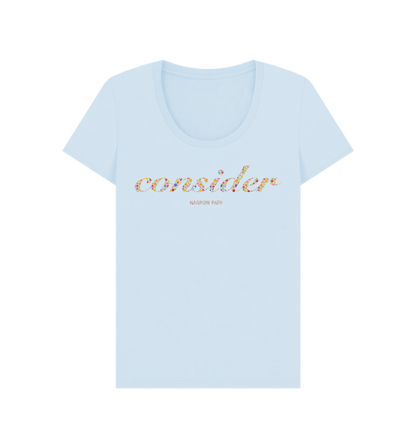 Sky Blue Printed T-shirt