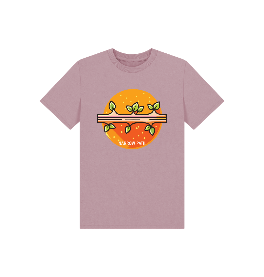 Mauve Printed Kids T-Shirt