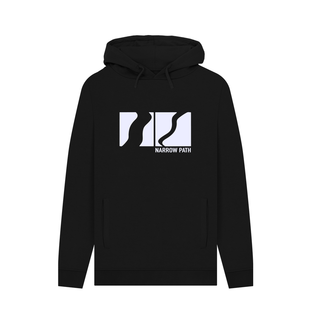 Black Printed Hoody Front