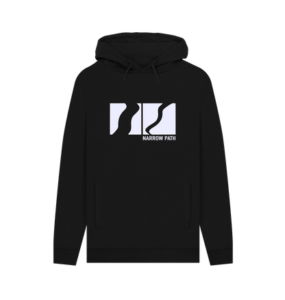 Black Printed Hoody Front