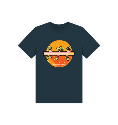 Denim Blue Printed Kids T-Shirt