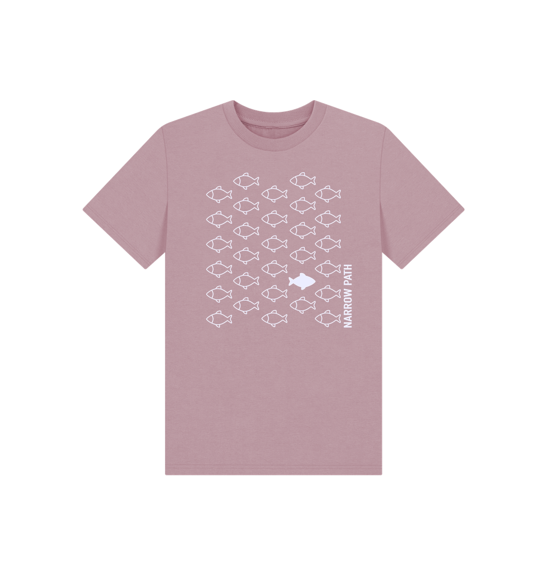 Mauve Printed Kids T-Shirt