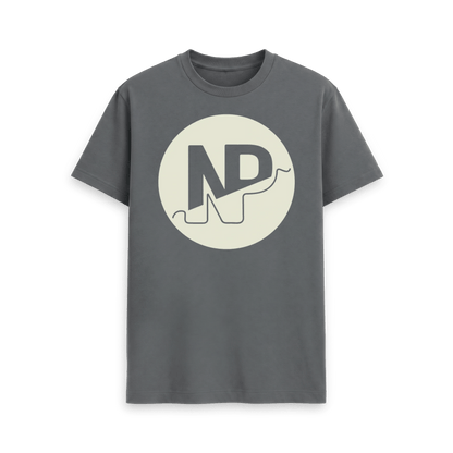 Slate Grey Printed T-shirt Front