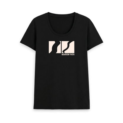 Black Printed T-shirt Front