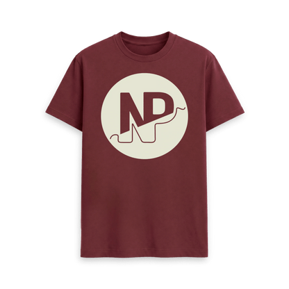 Red Wine Printed T-shirt Front