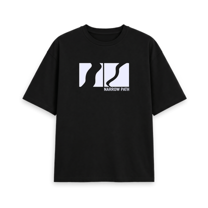 Black Printed T-shirt Front