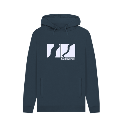 Navy Printed Hoody