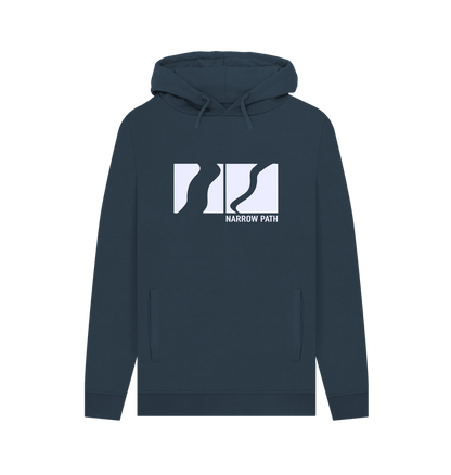 Navy Printed Hoody Front