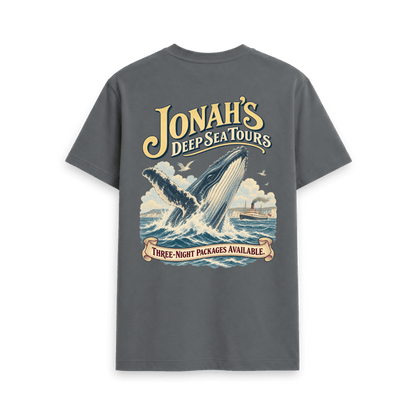 Slate Grey Printed T-shirt Back