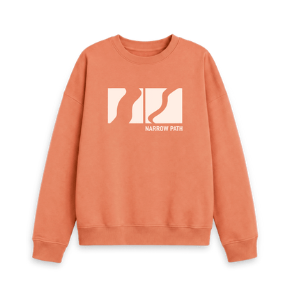 Apricot Printed Sweater Front