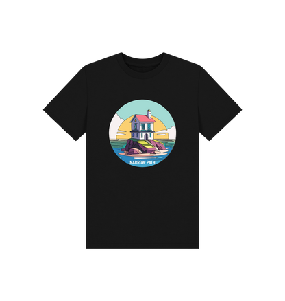 Black Printed Kids T-Shirt