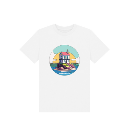 White Printed Kids T-Shirt