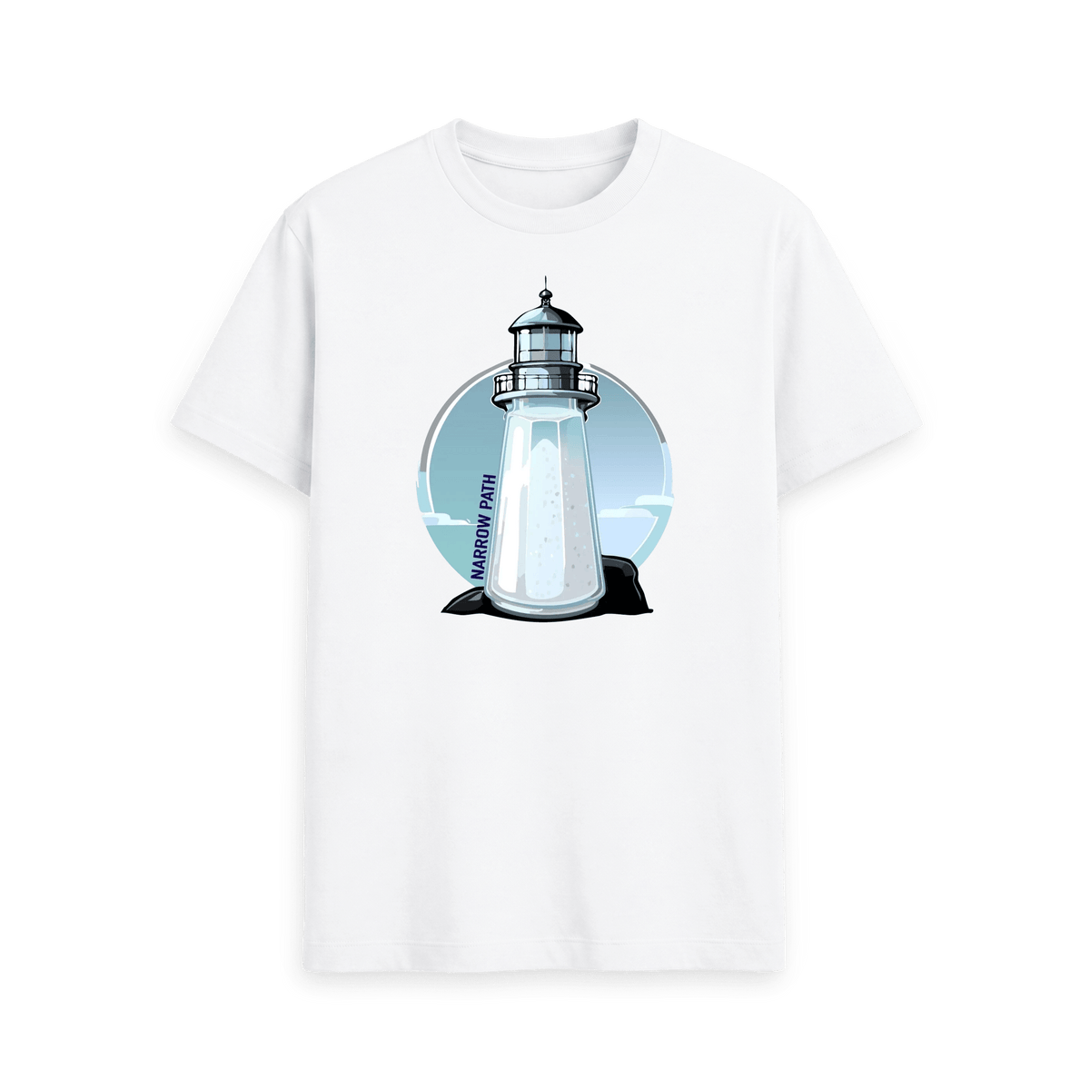 White Printed T-shirt Front
