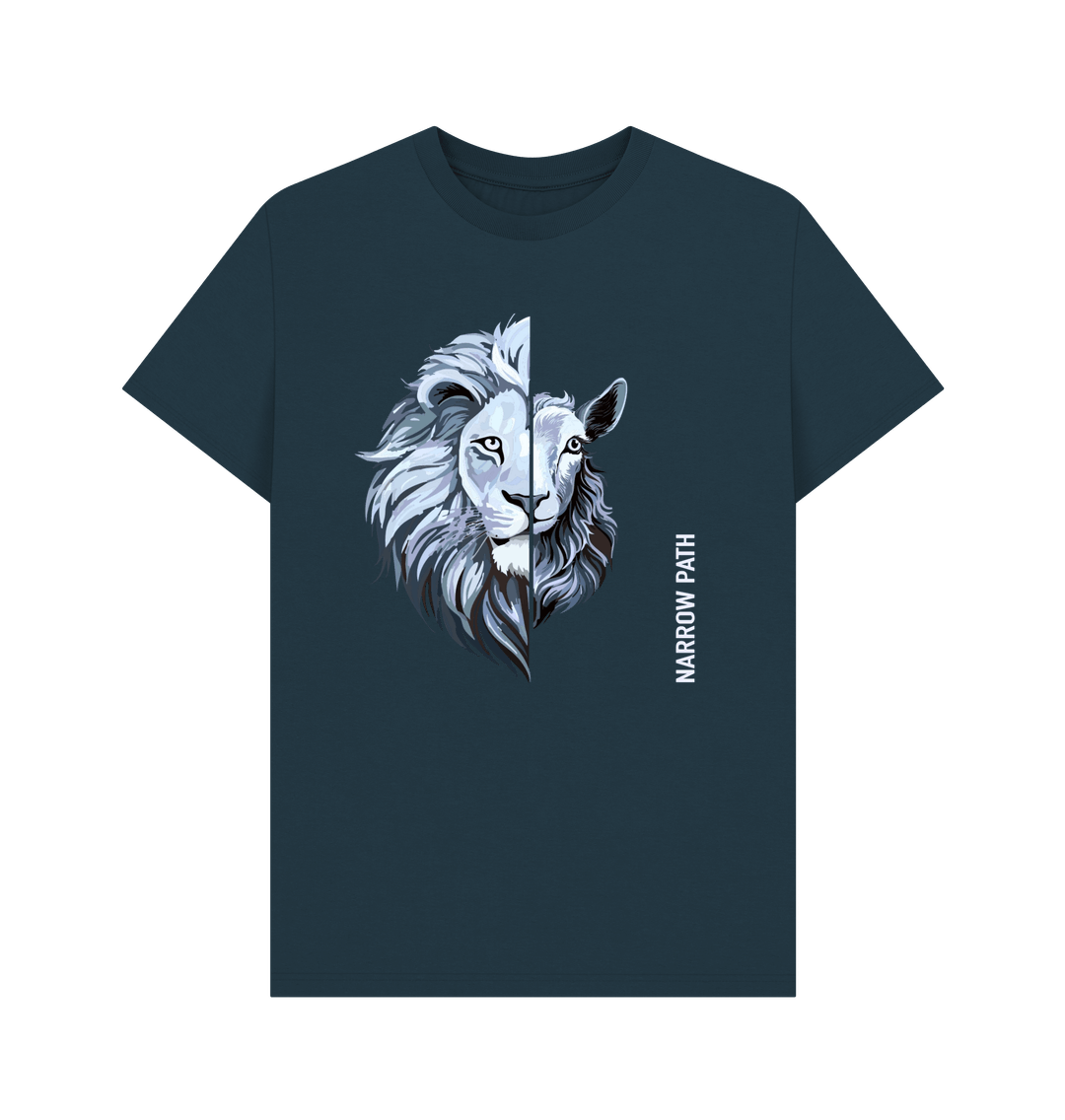 Denim Blue Printed T-shirt Front