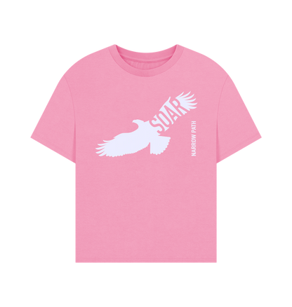 Rose Pink Printed T-shirt Front