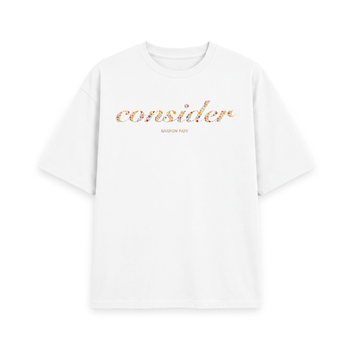 White Printed T-shirt Front