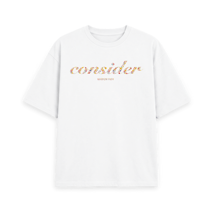 White Printed T-shirt Front