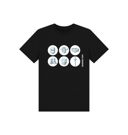 Black Printed Kids T-Shirt