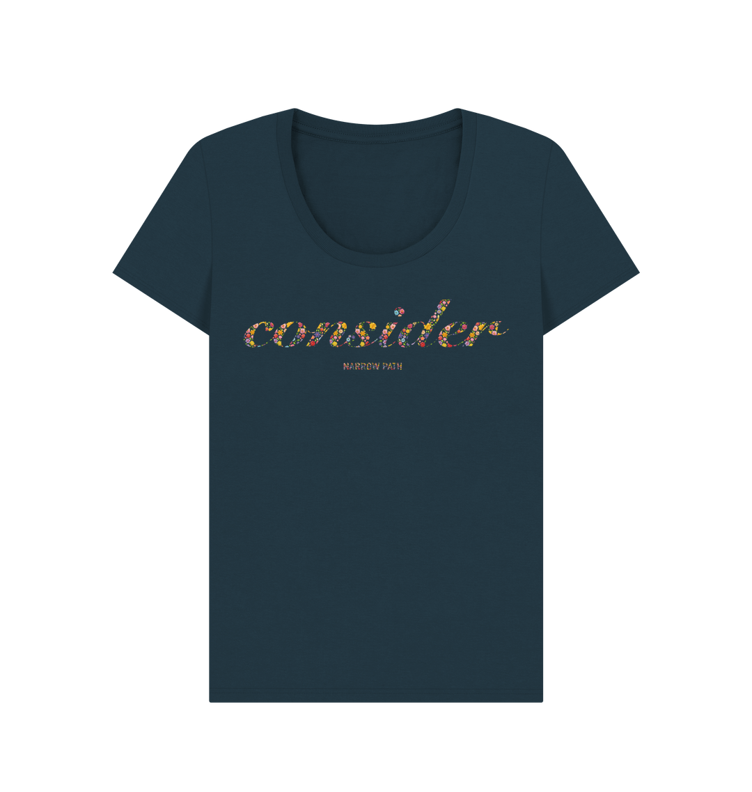Denim Blue Printed T-shirt