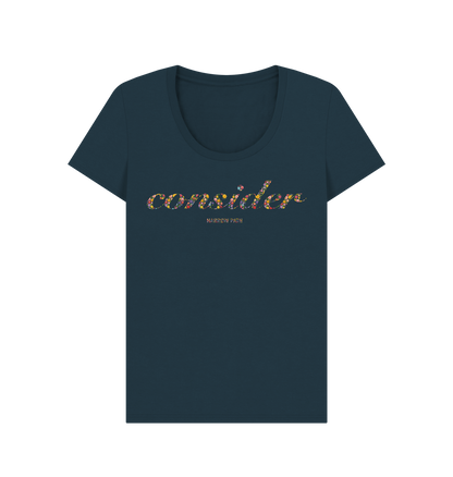 Denim Blue Printed T-shirt