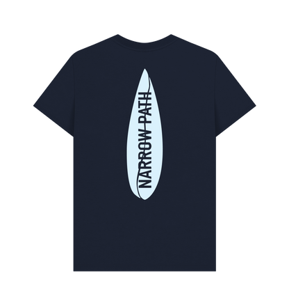 Navy Blue Printed T-shirt Back