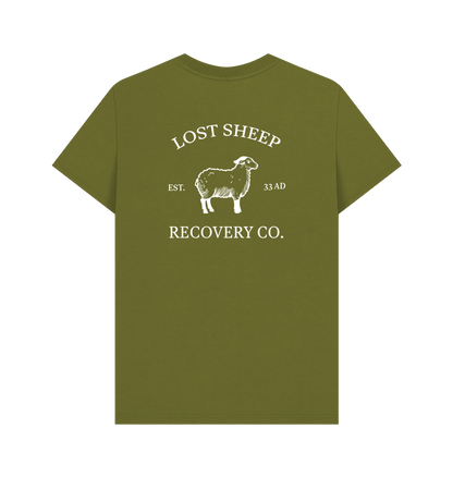 Moss Green Printed T-shirt Back
