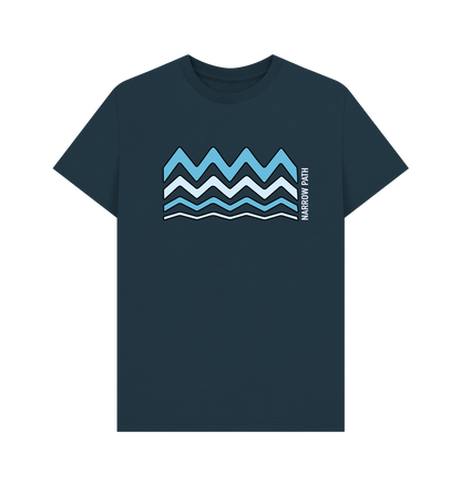 Denim Blue Printed T-shirt