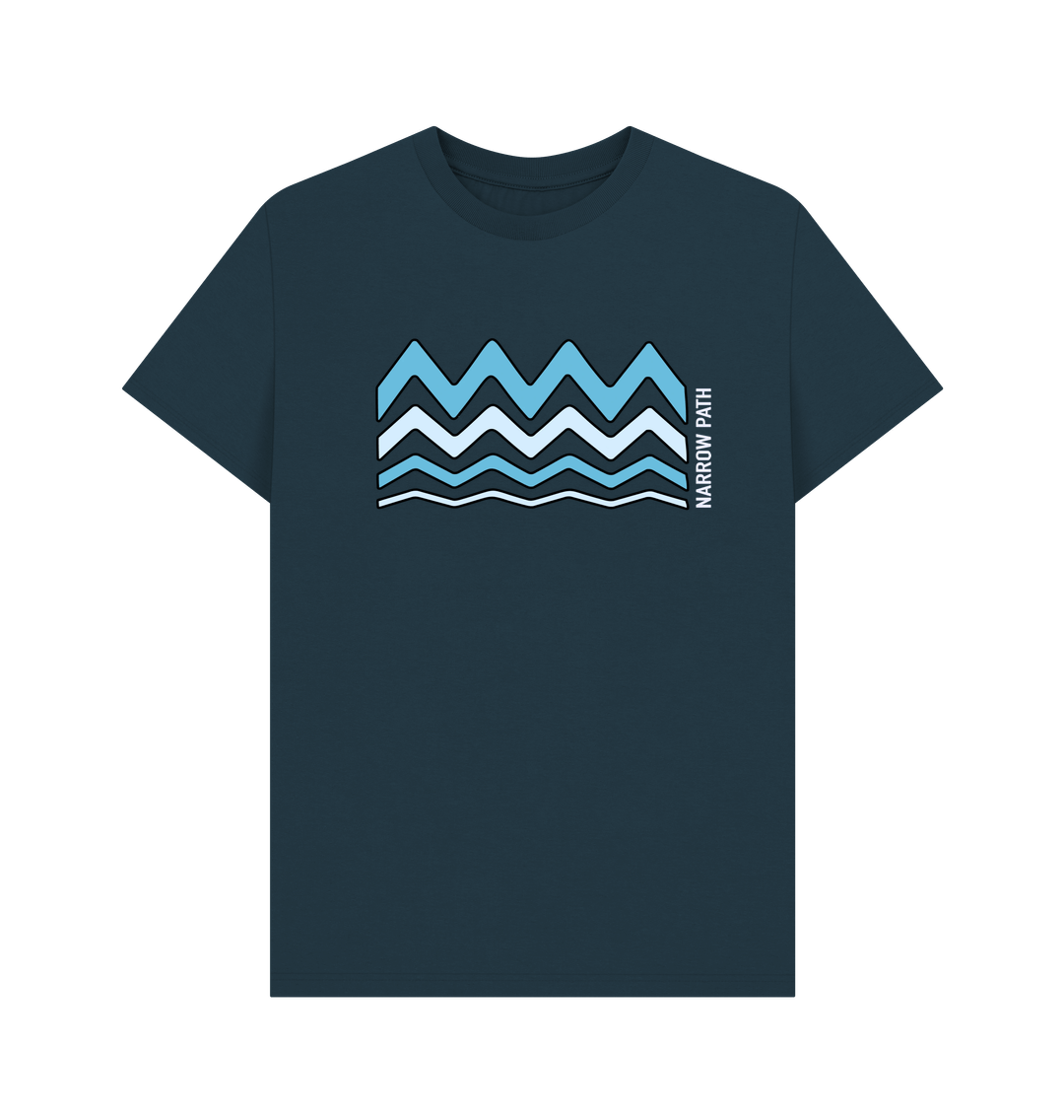 Denim Blue Printed T-shirt Front