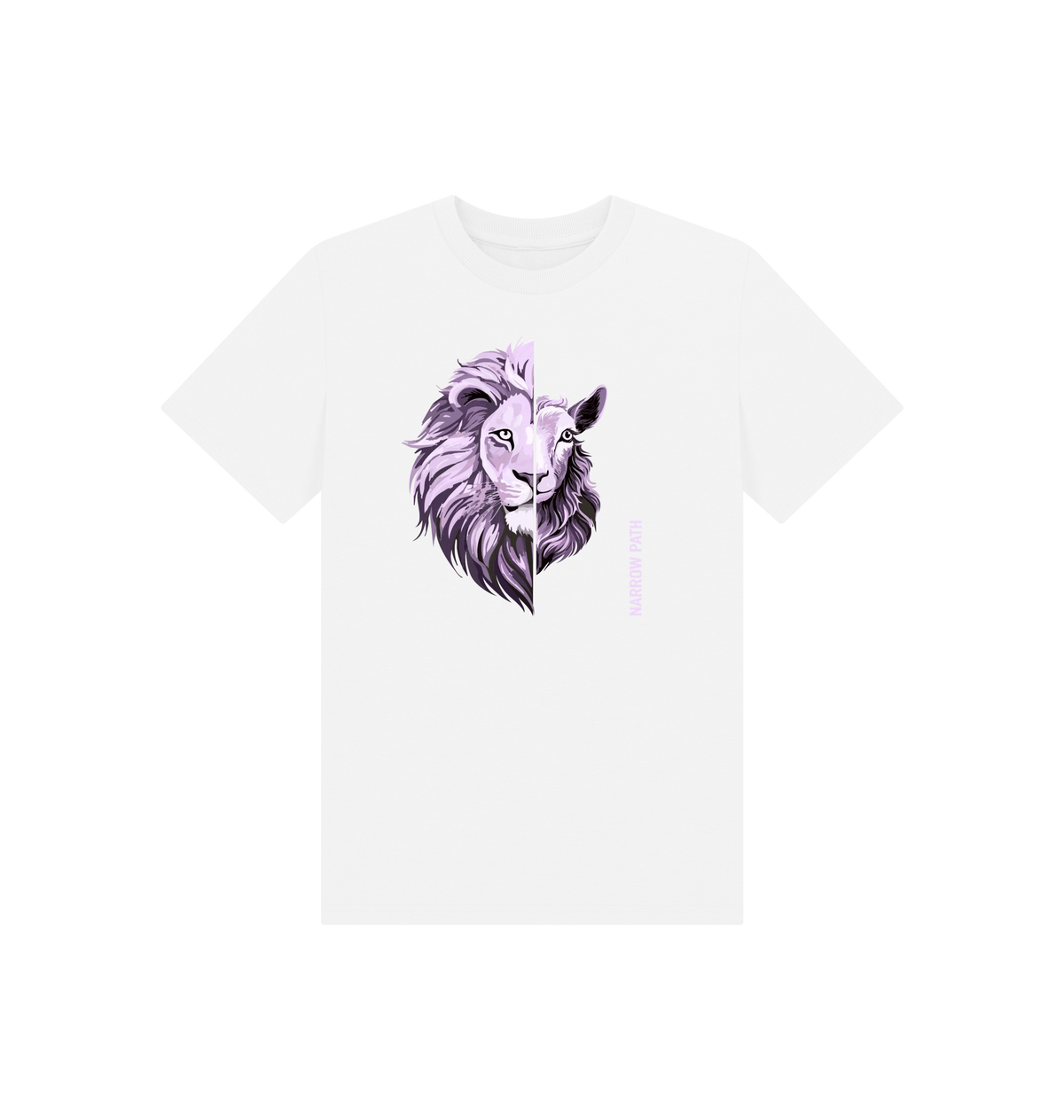 White Printed Kids T-Shirt Front