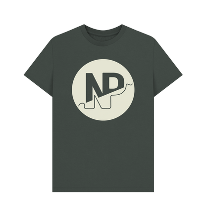 Dark Grey Printed T-shirt Front