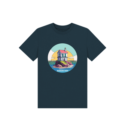Denim Blue Printed Kids T-Shirt