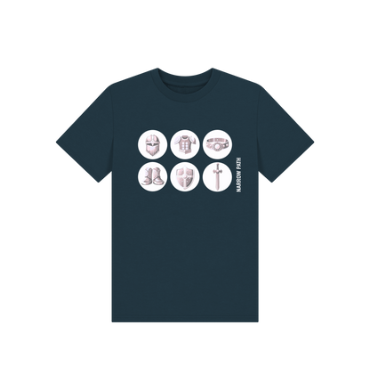 Denim Blue Printed Kids T-Shirt